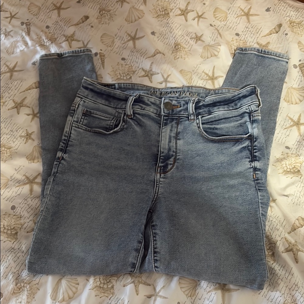 Women's Light Blue American Eagle Jeans
